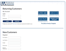 Tablet Screenshot of lifecare.uniformadvantage.com